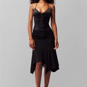 Danielle Guizio Black Corset Top